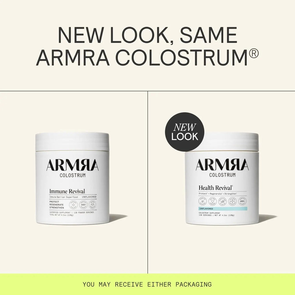 ARMRA Colostrum Powder | Unflavored | Gut Health & Bloating | Skin & Hair | Immunity | Keto, Gluten & Fat-Free | 120 Servings - TrustMedUSA