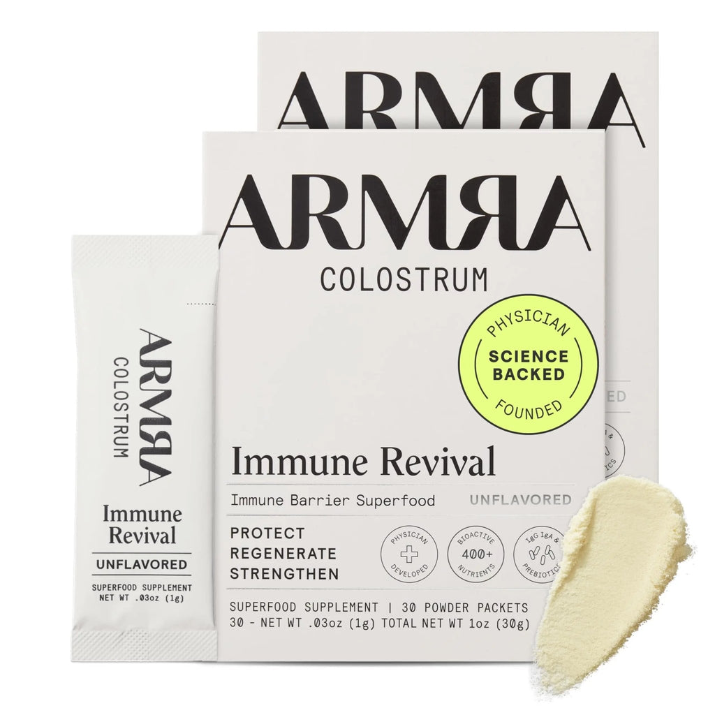 ARMRA Colostrum Powder | Unflavored | Gut Health & Bloating | Skin & Hair | Immunity | Keto, Gluten & Fat-Free | 60 Servings - TrustMedUSA