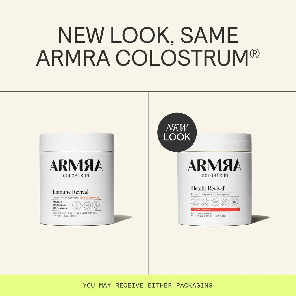ARMRA Colostrum Powder | Vine Watermelon | Gut Health & Bloating | Skin & Hair | Immunity | Keto, Gluten & Fat-Free | 90 Servings - TrustMedUSA