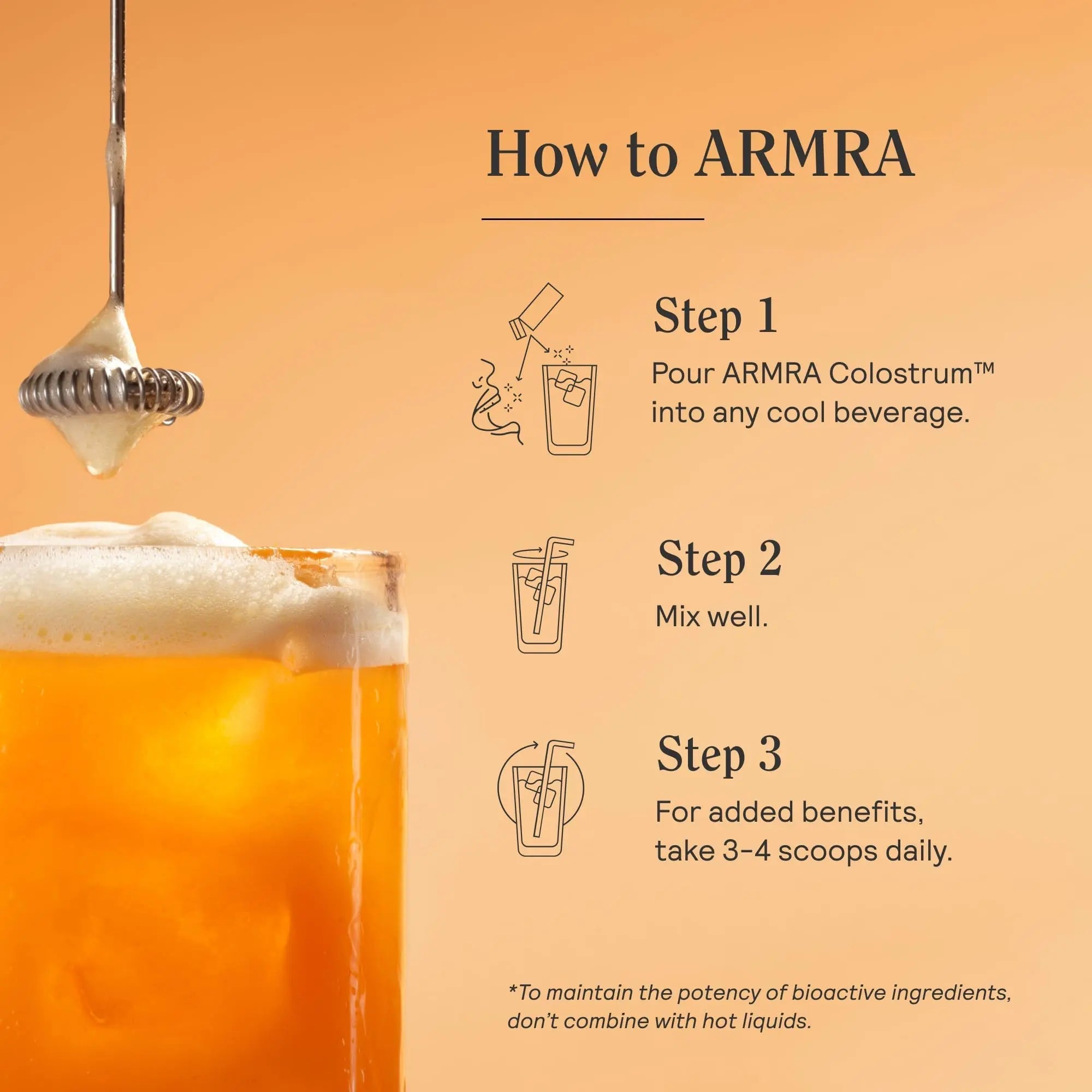 ARMRA Colostrum™ Premium Powder, Grass Fed, Gut Health Bloating Immunity Skin & Hair, Contains 400+ Bioactive Nutrients, Keto, Gluten & Fat Free (Blood Orange Bundle | 90 Servings) - TrustMedUSA