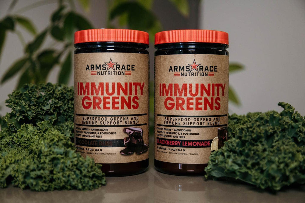 Arms Race Nutrition Immunity Greens Superfood Greens and Immune Support Blend - 9.2 oz. (30 Servings) (Pineapple Mango) - TrustMedUSA