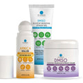 Arnica & DMSO Gel Recovery Bundle – 99.9% Pure Pharmaceutical Grade DMSO & Arnica Roll-On | Lavender Cream & Fast-Absorbing Gel | Hydrating & Non-Greasy | Made in USA - TrustMedUSA