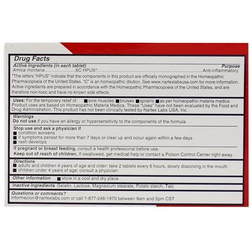 Arnica Recovery TABS NARTEX - TrustMedUSA