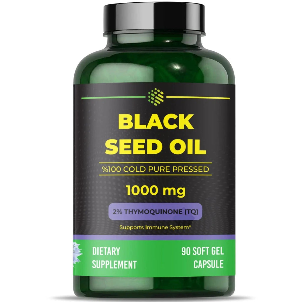 aromel Black Seed Oil Capsules, 90 Days Supply, 2% Thymoquinone, Non-GMO - TrustMedUSA