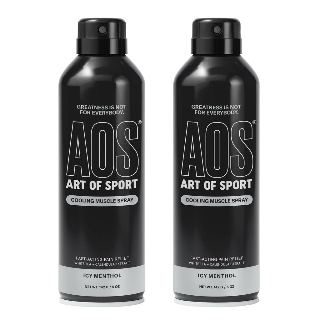 Art of Sport Muscle Relief Spray for Men – Cooling Menthol Pain Relief for Sore Muscles & Joints – Back, Neck, Knee, Shoulder, Hip – Fast-Acting Body Spray – Made for Athletes – 5 fl oz (2-Pack) - TrustMedUSA