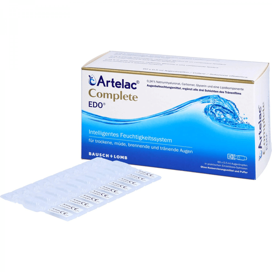 ARTELAC Complete EDO eye drops for dry/watery eyes 60X0.5 ml - TrustMedUSA