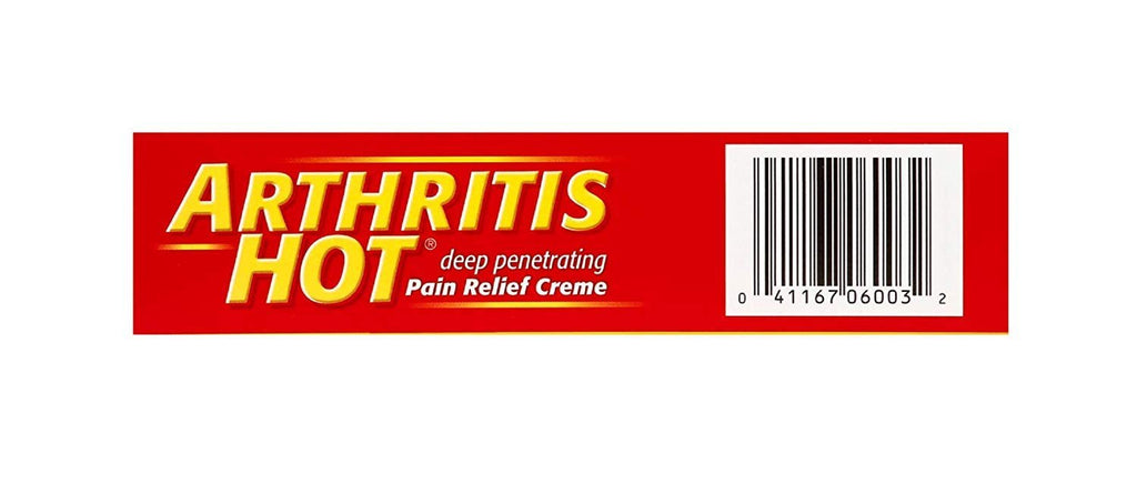 Arthritis Hot Pain Relief Creme-3, oz. - TrustMedUSA