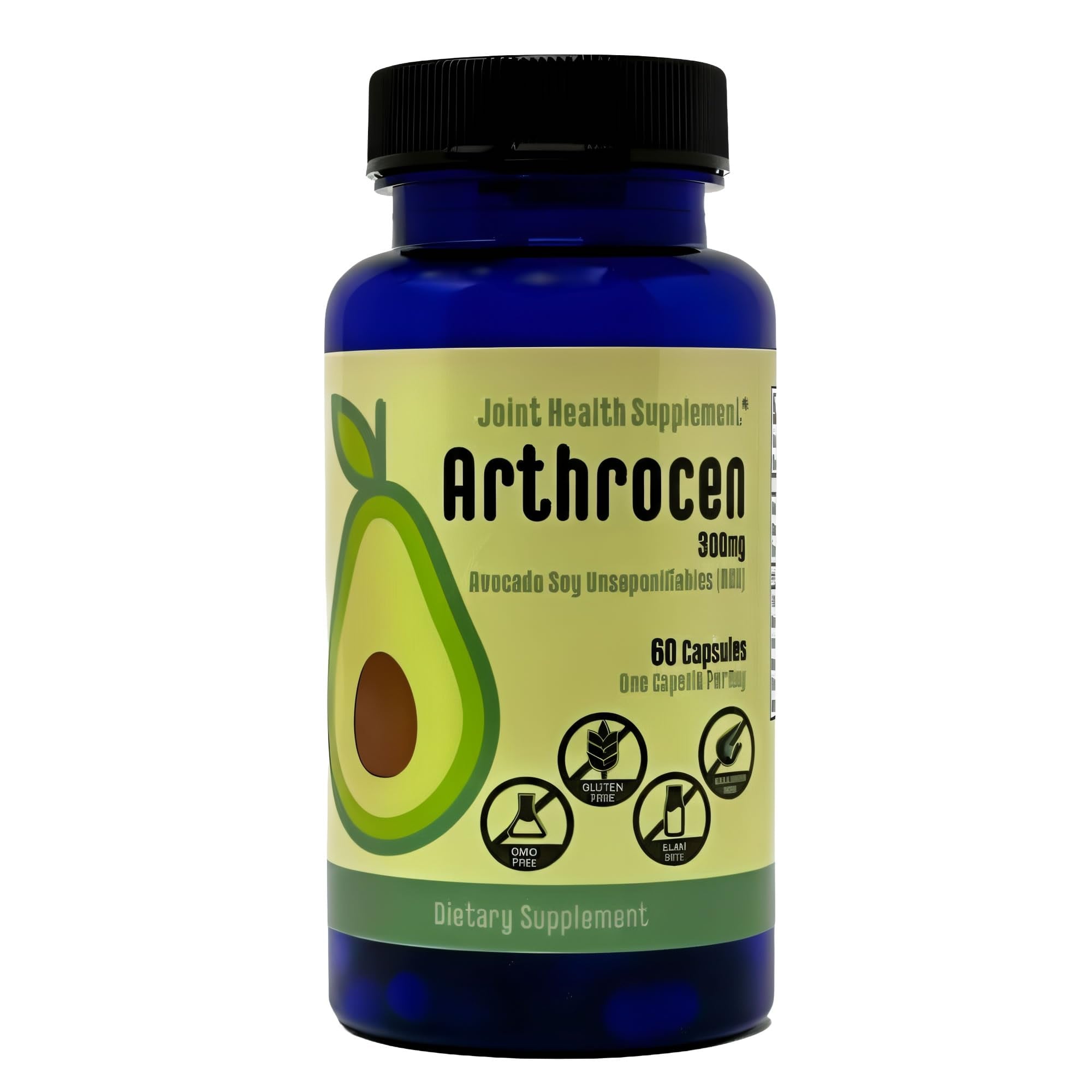 Arthrocen Joint Health Supplement with 300 mg ASU (Avocado Soy Unsaponifiables) – Supports Joint Mobility & Cartilage – Plant-Based Daily Joint Support – Non-GMO, Gluten & Dairy Free – 60-Day Supply - TrustMedUSA