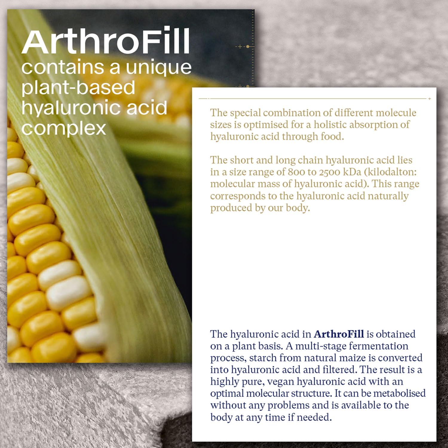 ArthroFill™ Tablets - Proven European Joint Relief - Vegan Hyaluronic Acid - Nutrient Complex - Support Active Movement Functions with 15 Vital Micronutrients - Made in Germany - TrustMedUSA