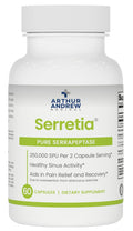 Arthur Andrew Medical, Serretia, Serrapeptase Formula for Muscle and Sinus Support, 60 Capsules - TrustMedUSA