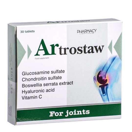 Artrostaw For joints 30 tabs collagen hyaluron glucosamine enjoy every move - TrustMedUSA