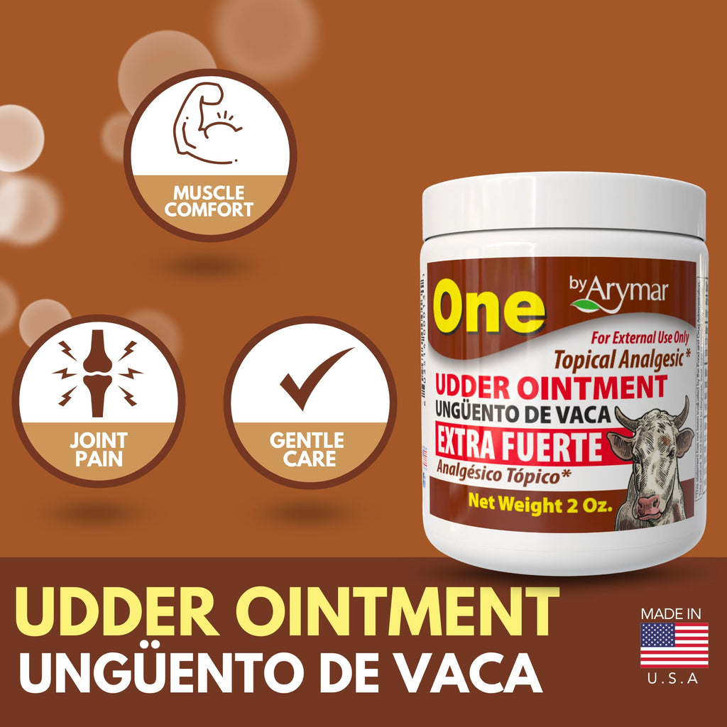 Arymar Udder Ointment: Intensive Soothing Cream for Muscle and Joint Comfort, Topical Balm for Tired Muscles and Skin manteinence, Traditional Formula, 2.6 oz - TrustMedUSA