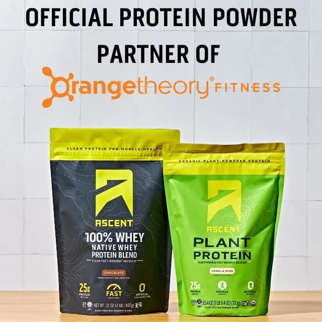 Ascent 100% Whey Protein Powder - Post Workout Whey Protein Isolate, Zero Artificial - TrustMedUSA