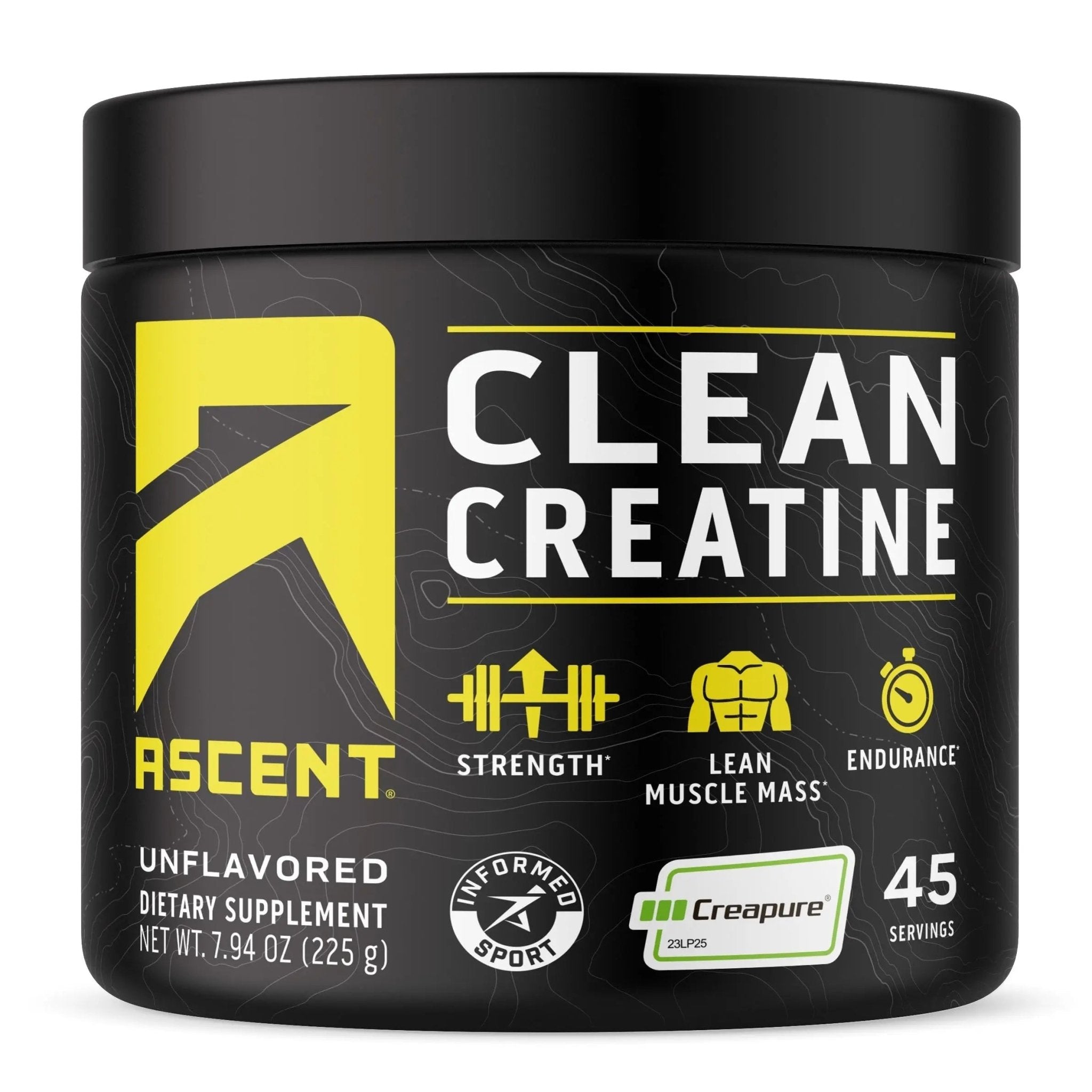 Ascent Clean Creatine Monohydrate Powder - 5G Per Serving, Creapure Creatine Supple - TrustMedUSA