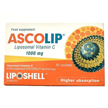 ASCOLIP LIPOSOMAL VITAMIN C, 1000 mg, 30 Sachets For Immune System - TrustMedUSA