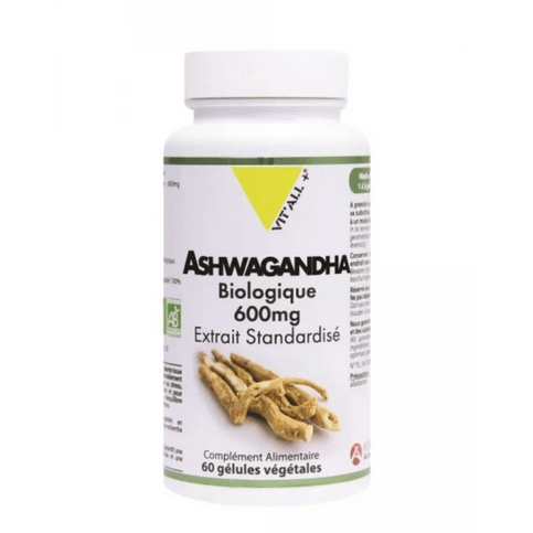 Ashwagandha 600mg BIO 60 capsules VIT'ALL+ - TrustMedUSA