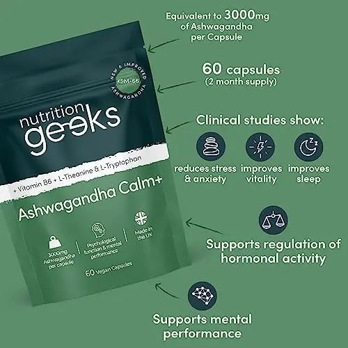 Ashwagandha KSM 66 Complex - 3000mg Enhanced with Amino Acids & Vitamin B6 - TrustMedUSA