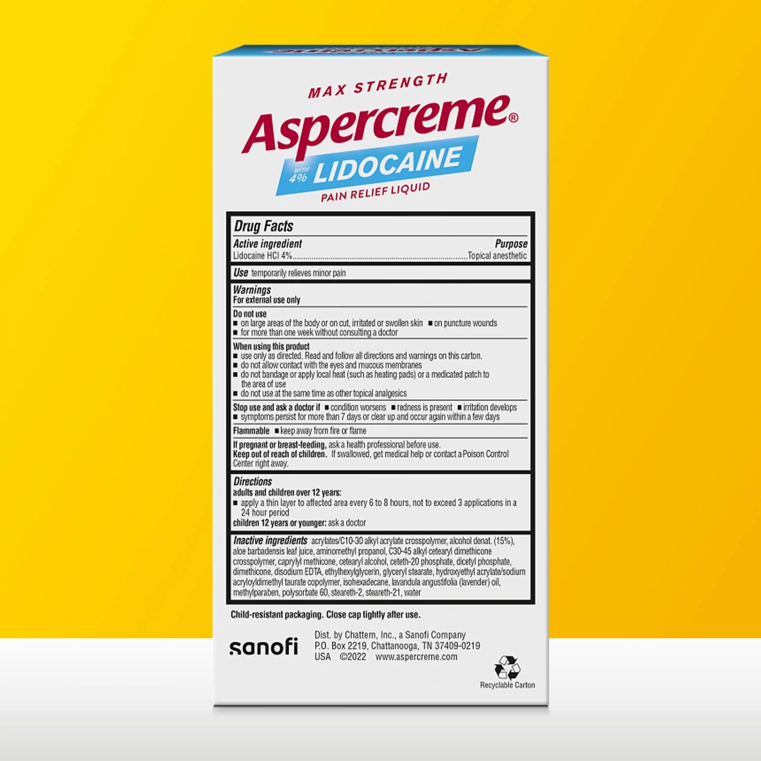 Aspercreme Essential Oils Lidocaine Pain Relief with No-Mess Roll-On Applicator, Max-Strength Lidocaine Numbs Away Nerve Pain, Moisturizing Aloe Hydrates Skin, Lavender, 2.5 Oz., 2pk - TrustMedUSA