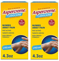 Aspercreme with Lidocaine Maximum Strength Pain Relief Cream, 4.3 Oz (Pack of 2) - TrustMedUSA