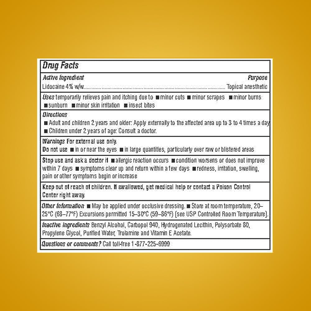 ASPERFLEX™ Lidocaine Pain Relief Cream 4% - Fast-Acting Numbing Cream for Muscle & Joint Pain, Arthritis, Backache, and More - 15G - TrustMedUSA
