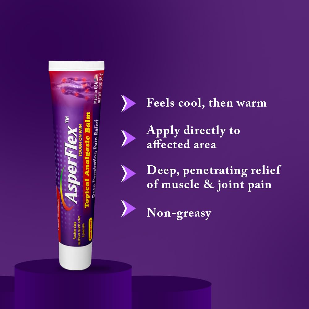 ASPERFLEX Ultra Strength Topical Analgesic Pain Relief Cream for Arthritis, Muscle, and Joint Pains -3 oz by Akronpharma. - TrustMedUSA