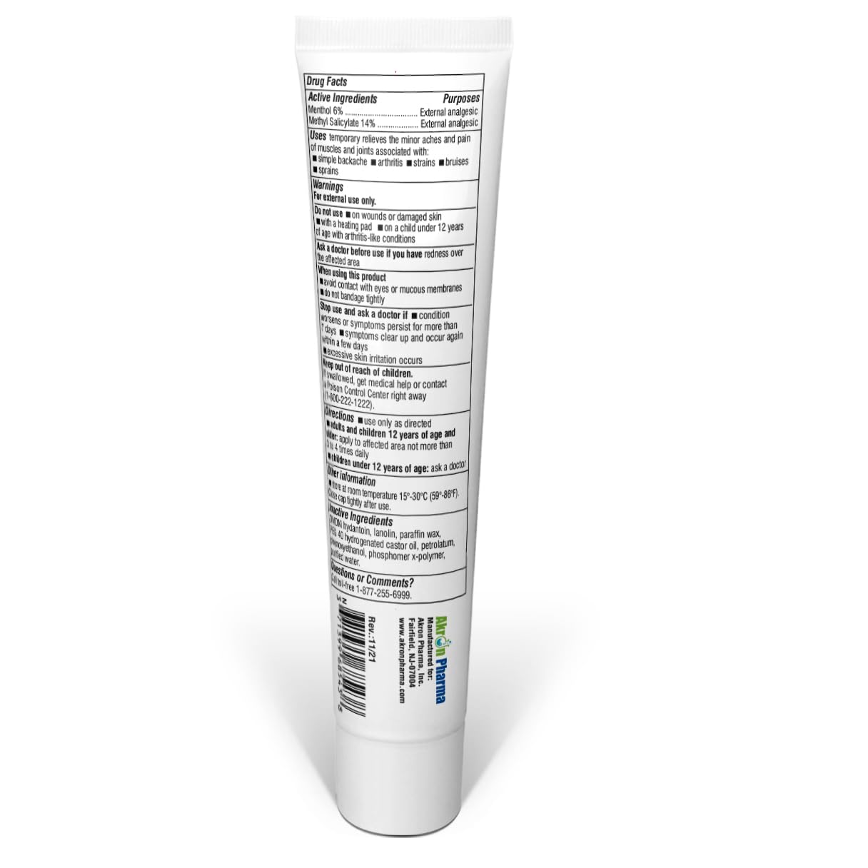 ASPERFLEX Ultra Strength Topical Analgesic Pain Relief Cream for Arthritis, Muscle, and Joint Pains -3 oz by Akronpharma. - TrustMedUSA