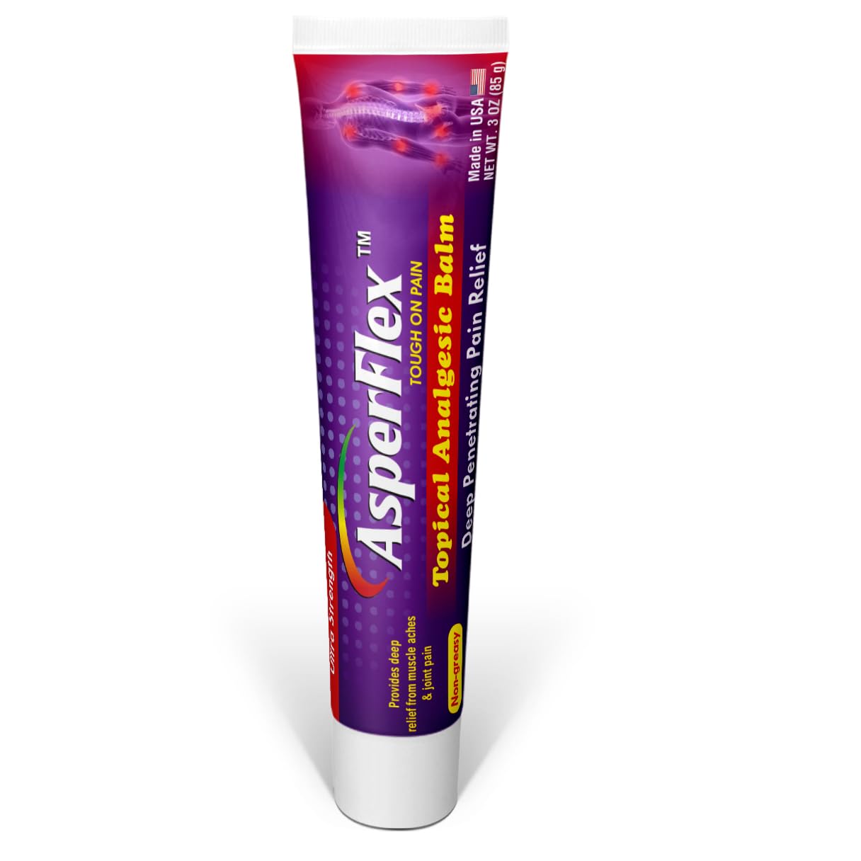 ASPERFLEX Ultra Strength Topical Analgesic Pain Relief Cream for Arthritis, Muscle, and Joint Pains -3 oz by Akronpharma. - TrustMedUSA
