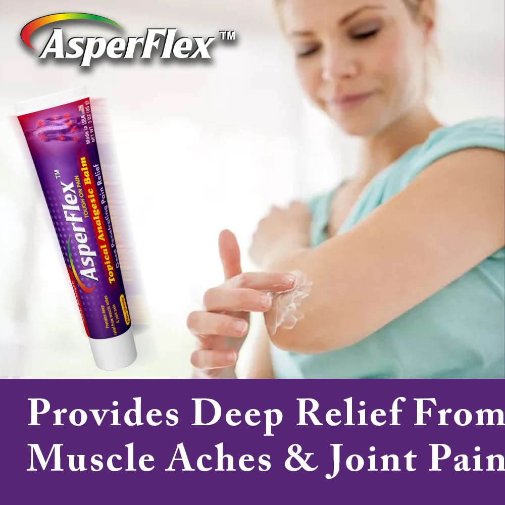 ASPERFLEX Ultra Strength Topical Analgesic Pain Relief Cream for Arthritis, Muscle, and Joint Pains -3 oz by Akronpharma. - TrustMedUSA