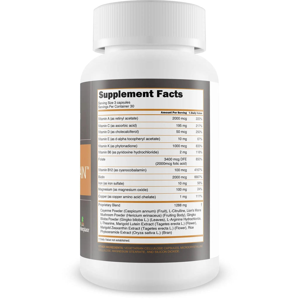 Asusto Memory Supplement for Brain - Improved Capsule Formula - Natural Brain, Memory, & Focus Support - Brain Support - Brain Supplement - Nootropic - Natural Asusto Sandalwood Improved Formula - TrustMedUSA