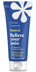 ASUTRA Muscle Pain Relief Cream, Cooling Menthol with Moisturizing Magnesium and Arnica Montana Oil, 3.4 oz - TrustMedUSA