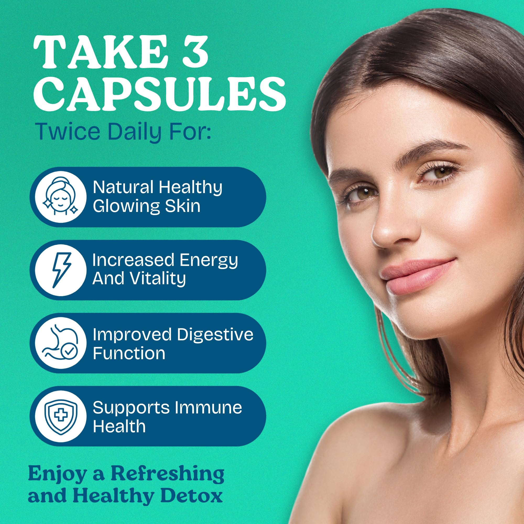 Atlantic Naturals Sea Moss Capsules – 7 Day Herbal Blend for Liver & Gallbladder Wellness – with Dandelion Root, Milk Thistle, Burdock Root, Red Clover & Chanca Piedra – 180 Count Sea Moss Capsules - TrustMedUSA