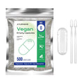 ATLEMISME Empty Vegan Capsules Size 0, 500-Count DIY Vegetable Capsules for Filling | Includes 2 Micro Lab Spoons - TrustMedUSA