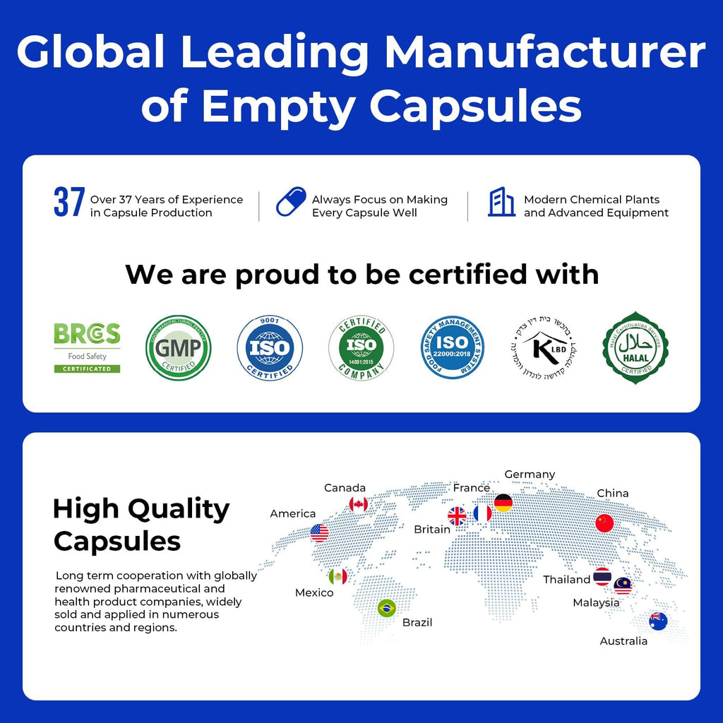 ATLEMISME Empty Vegan Capsules Size 0, 500-Count DIY Vegetable Capsules for Filling | Includes 2 Micro Lab Spoons - TrustMedUSA
