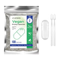 ATLEMISME Empty Vegan Capsules Size 2 - Empty (100 Count) DIY Filling - Veggie Capsules with 2 Micro Lab Spoons for Filling - TrustMedUSA