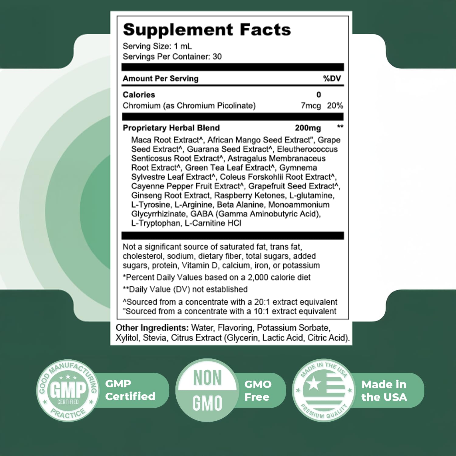 Audizen Drops – Natural Daily Liquid Supplement with Herbal Extracts, Maca Root, Green Tea, Grape Seed & Ginseng – Non-GMO, Gluten-Free, Plant-Based, GMP Certified, Made in USA - 30ml, 3 Month Supply - TrustMedUSA