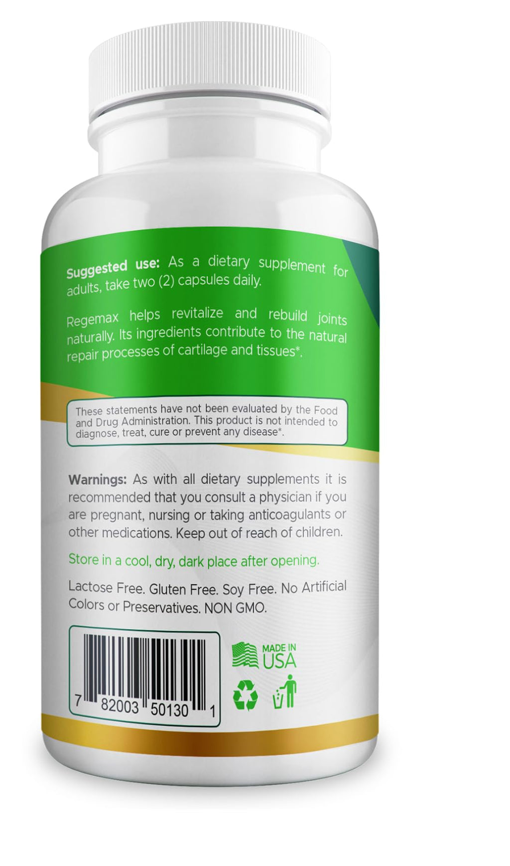 AURA VITAMINS REGEMAX regenerates and Helps Alleviate Joint discomfort Supplement, Snail Protein, Boswellia Serrata, and Turmeric – 60 Caps. (2) - TrustMedUSA