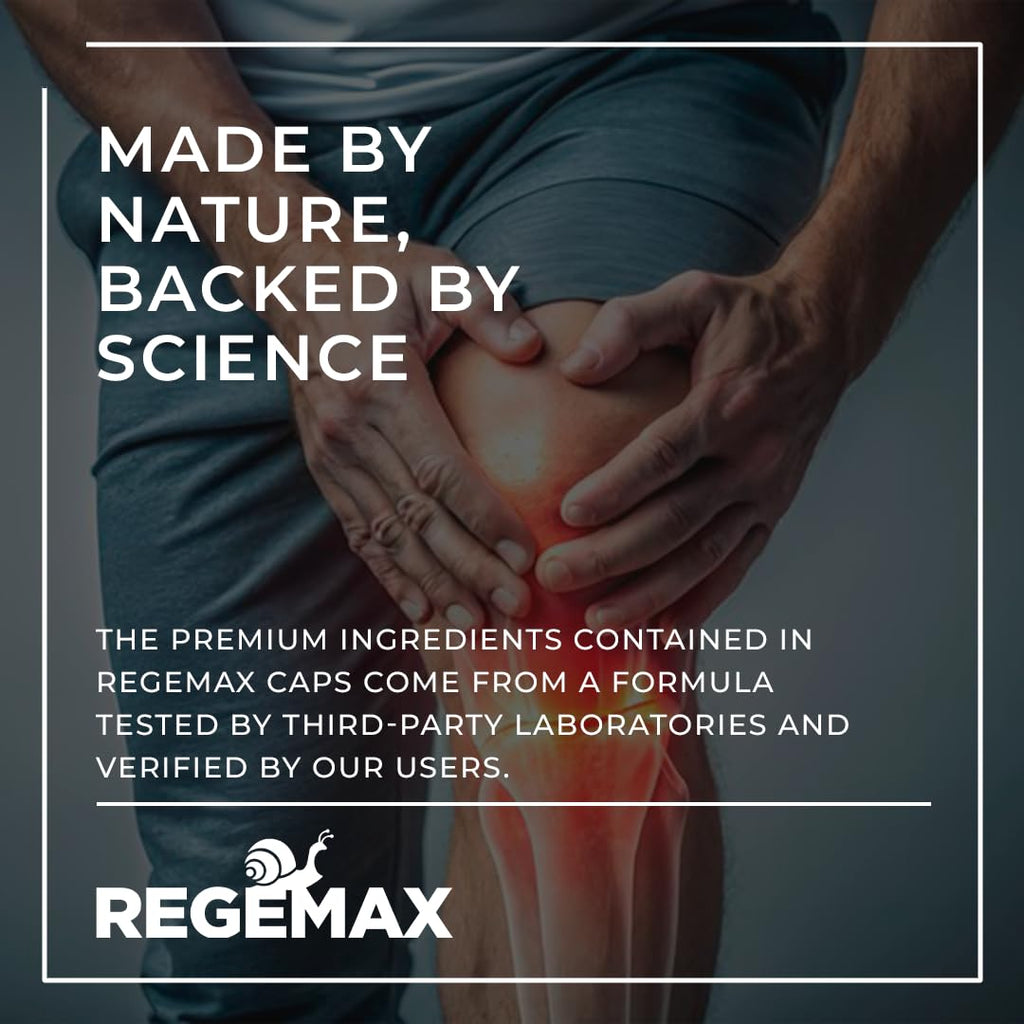 AURA VITAMINS REGEMAX regenerates and Helps Alleviate Joint discomfort Supplement, Snail Protein, Boswellia Serrata, and Turmeric – 60 Caps. (2) - TrustMedUSA
