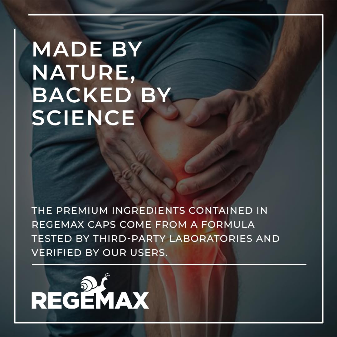 AURA VITAMINS REGEMAX regenerates and Helps Alleviate Joint discomfort Supplement, Snail Protein, Boswellia Serrata, and Turmeric – 60 Caps. (2) - TrustMedUSA