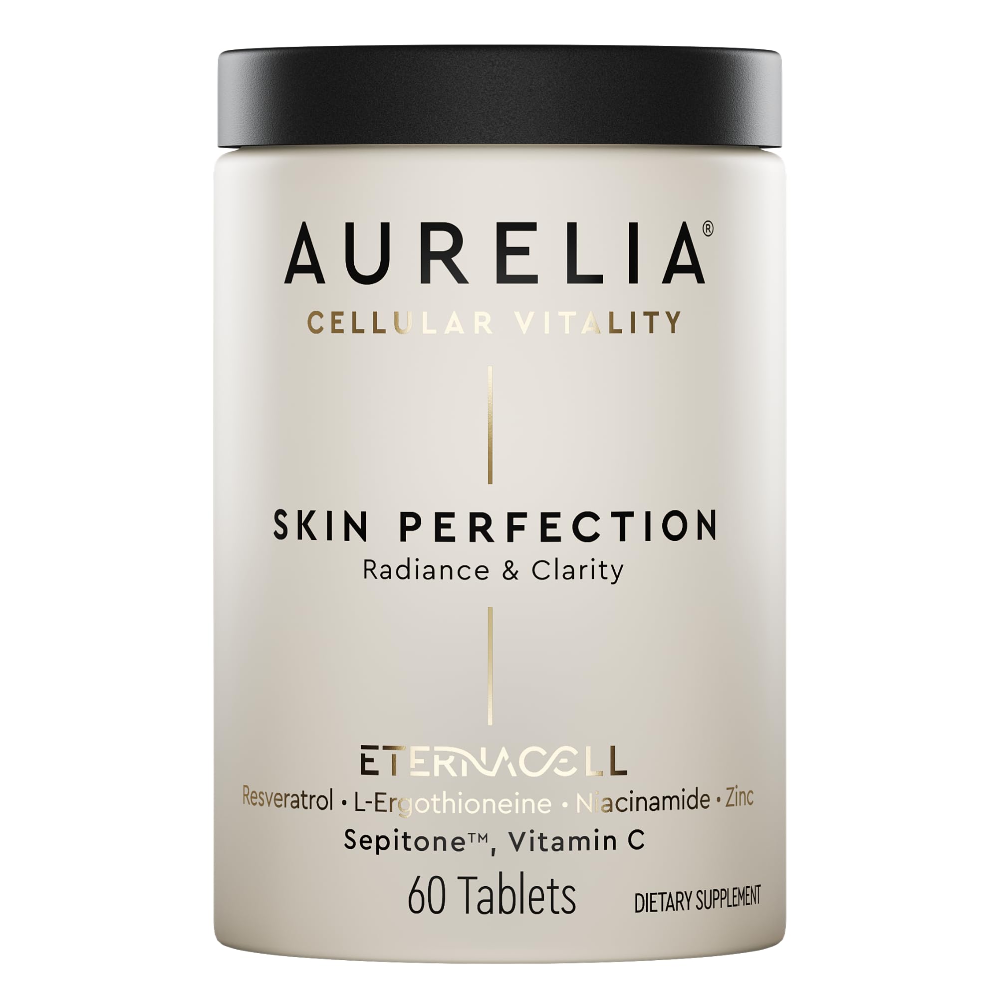 AURELIA Skin Perfection | Advanced Cellular Anti-Aging Supplement | Enhance Skin Clarity, & Tone | with Zinc, Resveratrol, Niacinamide, Ergothioneine, & Vitamin C - TrustMedUSA