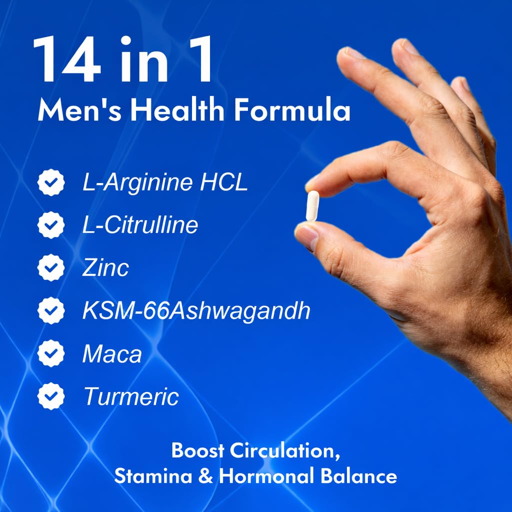 Aureph Vantique Men's NAD+ Supplement with Resveratrol, CoQ10, L-Citrulline & Lycopene - Nitric Oxide Support, Prostate Care, Anti-Aging, Stamina & Cellular Energy Boost 60 Capsules - TrustMedUSA