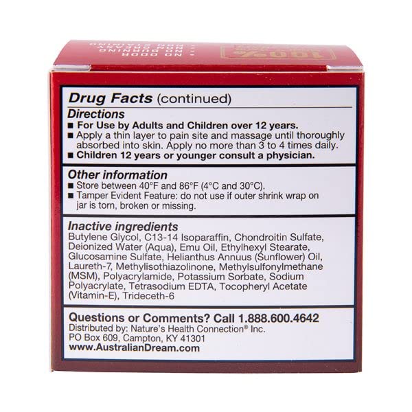 Australian Dream Arthritis Pain Relief Cream - 4oz, Pack of 6 - TrustMedUSA
