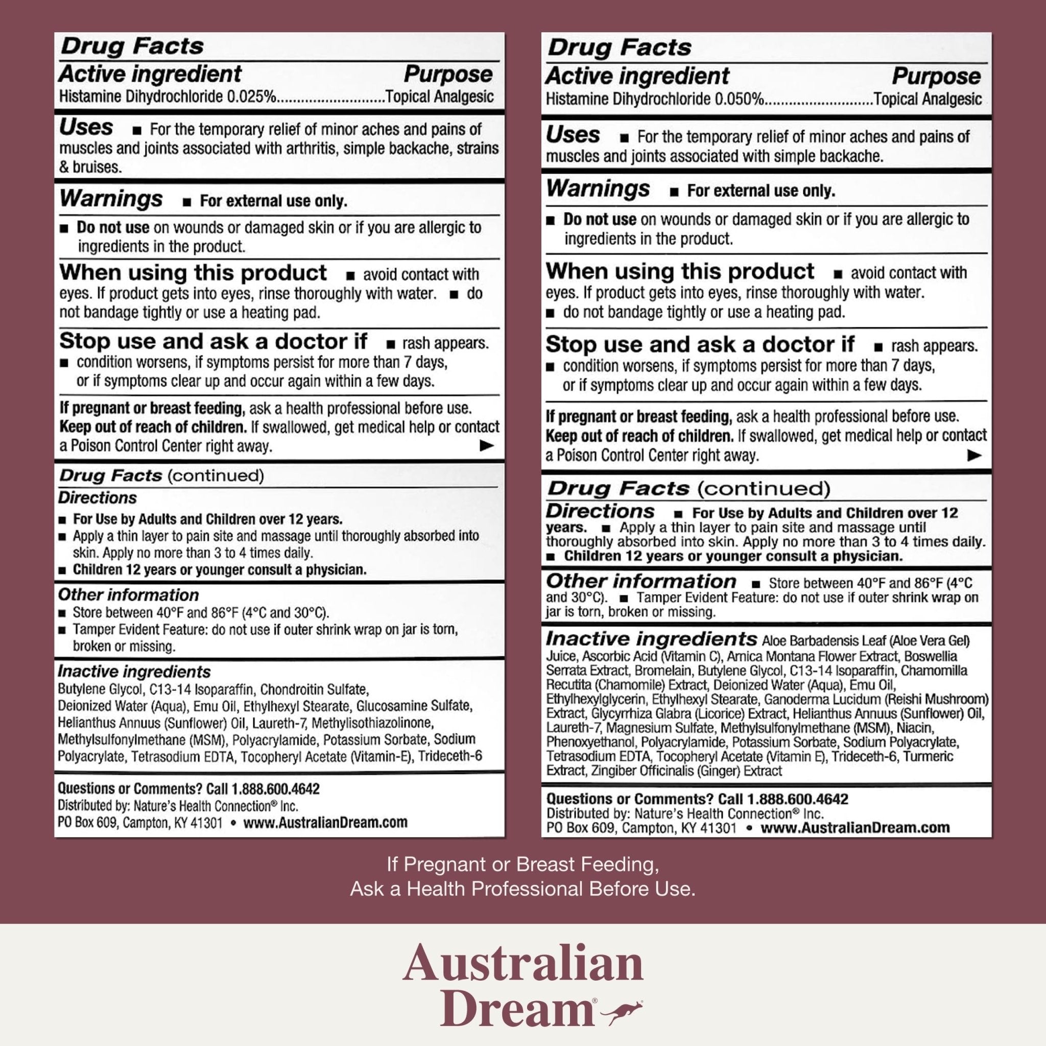 Australian Dream Arthritis Pain Relief Cream & Back Pain Cream - Soothing, Non-Greasy Pain Relief Creams - Topical Arthritis Pain Relief Good for Muscle Aches, Joint Pain, or Back Pain - 4 oz Bundle - TrustMedUSA