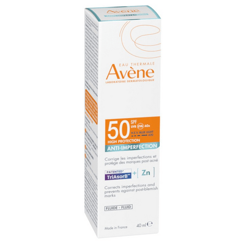 AVENE Sun Anti-imperfection Fluid SPF 50+ 40ml - TrustMedUSA
