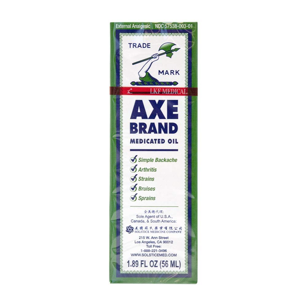 Axe Brand Medicated Oil (Muscle, Joint, and Backache Pain Relief) (1.89 fl oz) (6 Bottles) (Solstice) - TrustMedUSA