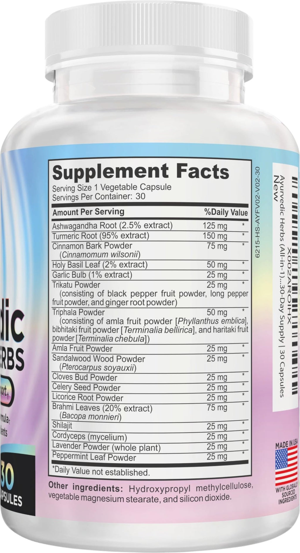 Ayurvedic Herbs 17-in-1 Supplement | Mind & Body Balance | Ayurveda Health Support Blend | Ayurvedic Supplements | 1-Month Supply | 30 Capsules - TrustMedUSA