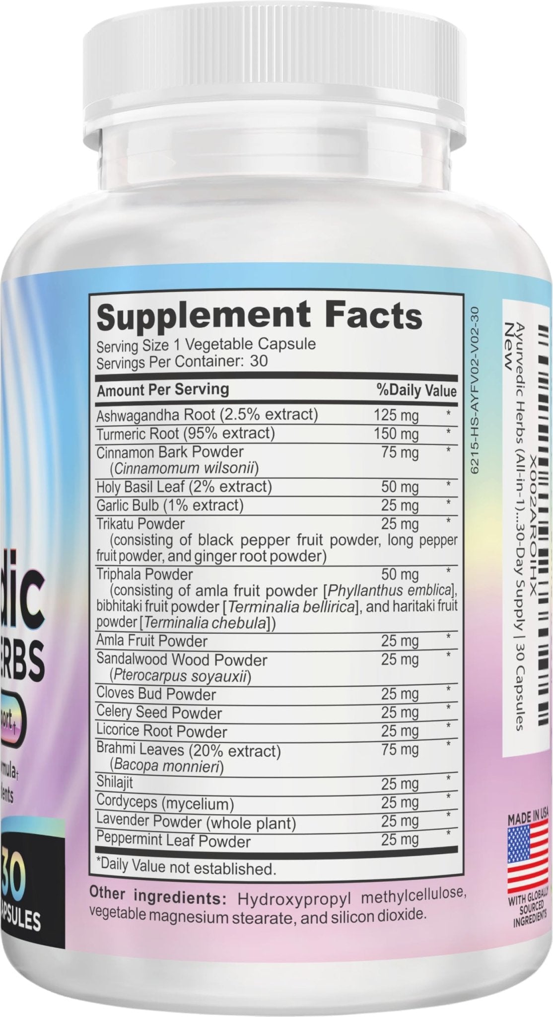 Ayurvedic Herbs 17-in-1 Supplement | Mind & Body Balance | Ayurveda Health Support Blend | Ayurvedic Supplements | 1-Month Supply | 30 Capsules - TrustMedUSA