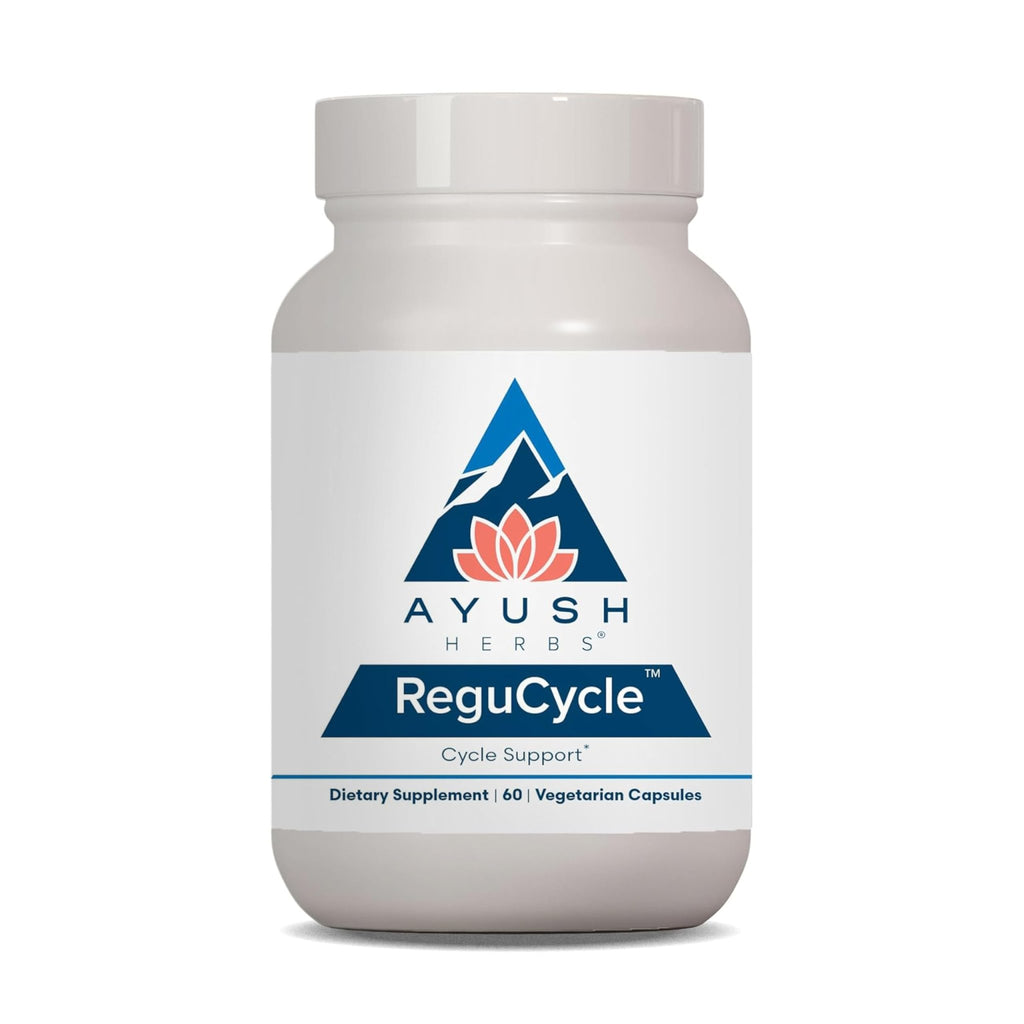 Ayush Herbs Regu-Cycle - Hormone Balance for Women, Hormonal Support, Period Support & Relief, Reproductive Health, Regulate Menstrual Cycle, Ovarian Support Supplement - 60 Vegetarian Capsules - TrustMedUSA