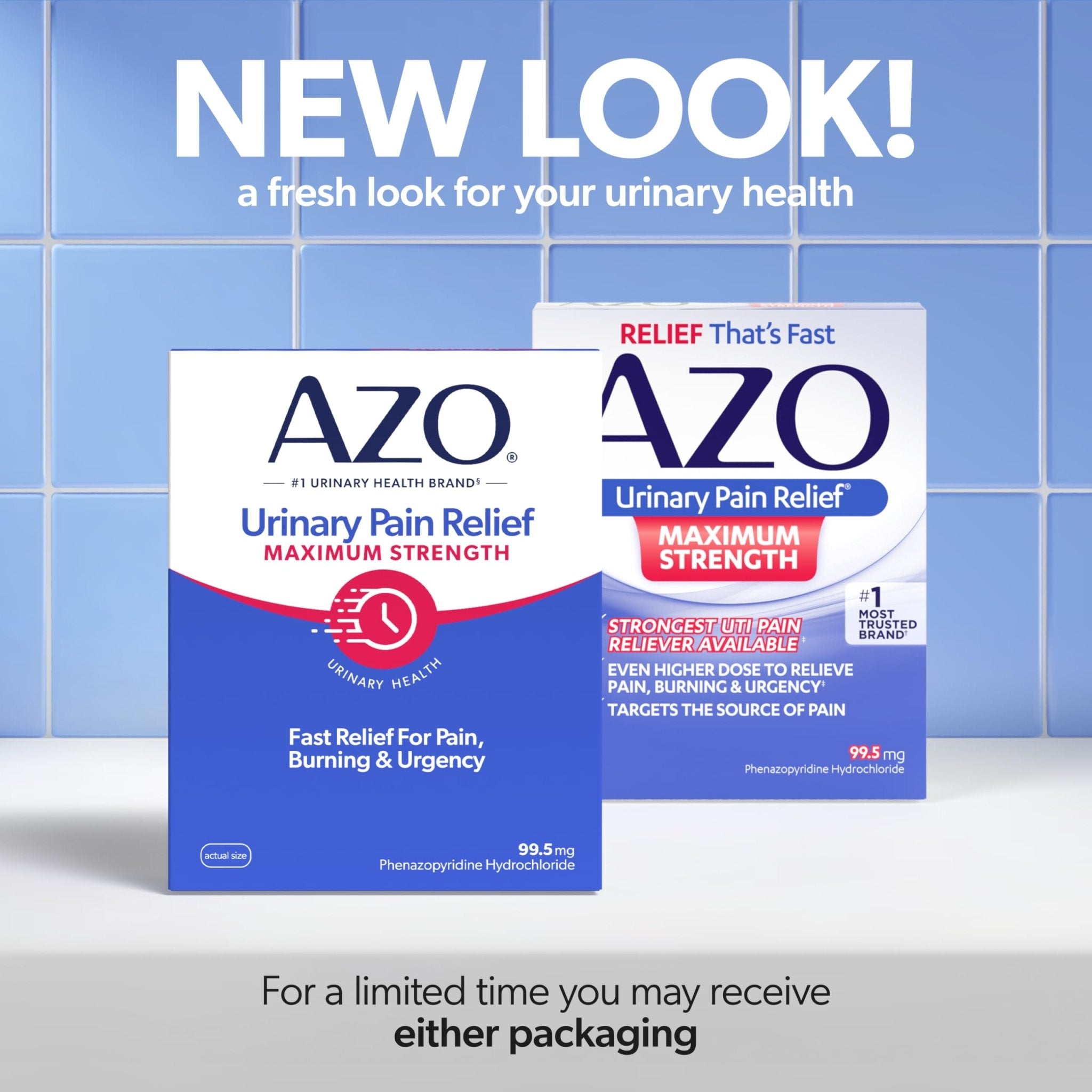 Azo Urinary Pain Relief Maximum Strength, Fast Relief Of Uti Pain, Burning & Urgency, Targets Source Of Pain, 1 Most Trusted Brand, 24 Tablets - Maple Wellness Supplements