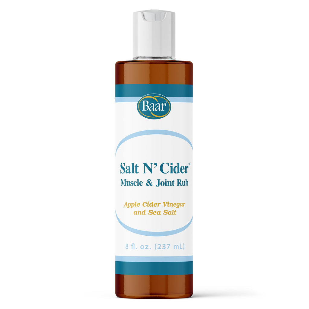 Baar Salt N' Cider Rub - Aids Bruised Ligaments & Tendons, Strains, Sprains & Bone Recovery, 8 fl. oz. - TrustMedUSA