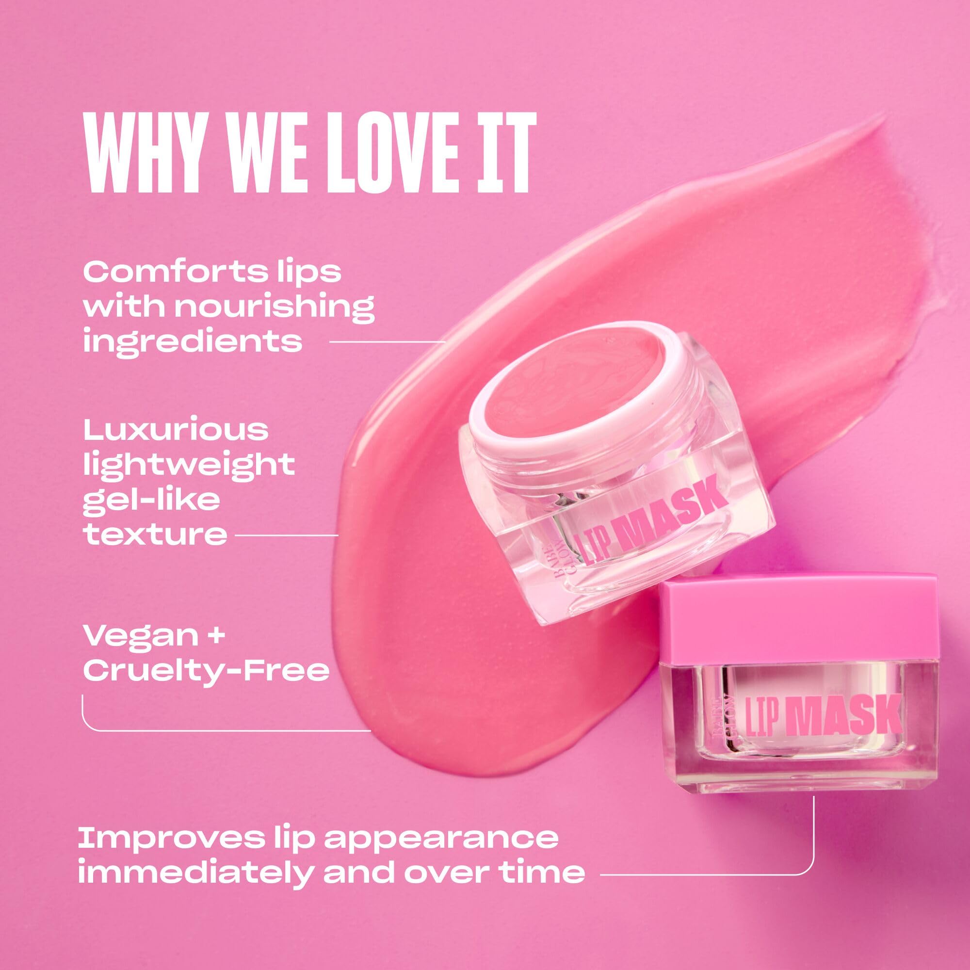 Babe Original Babe Glow Fragrance-Free Lip Sleeping Mask for Softer Lips, Hyaluronic Acid & Antioxidant Infused for Smoothe - TrustMedUSA